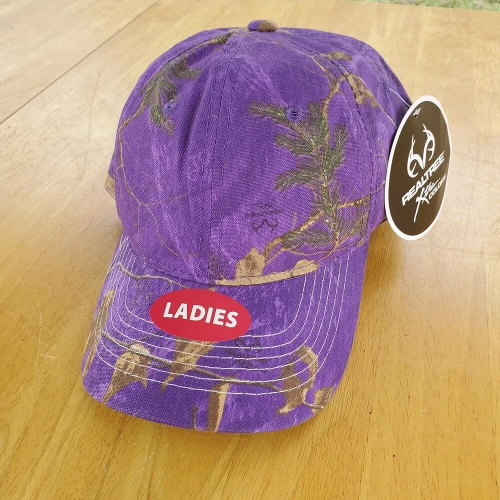 Signatures Purple Baseball Hat Cap One Size Fits Most Mossy Oak 2014 Realtree